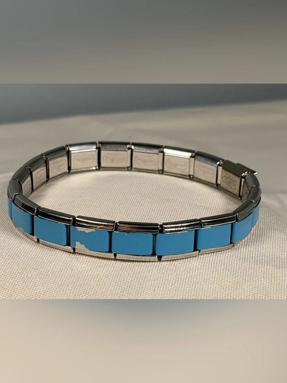 Pugster Italian Stainless Steel Tree Charm Link Base Bracelet Stretch 1990’s